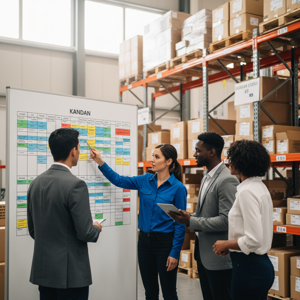 Logistique Kanban : principes, fonctionnement et rôle de l’étiquette Kanban