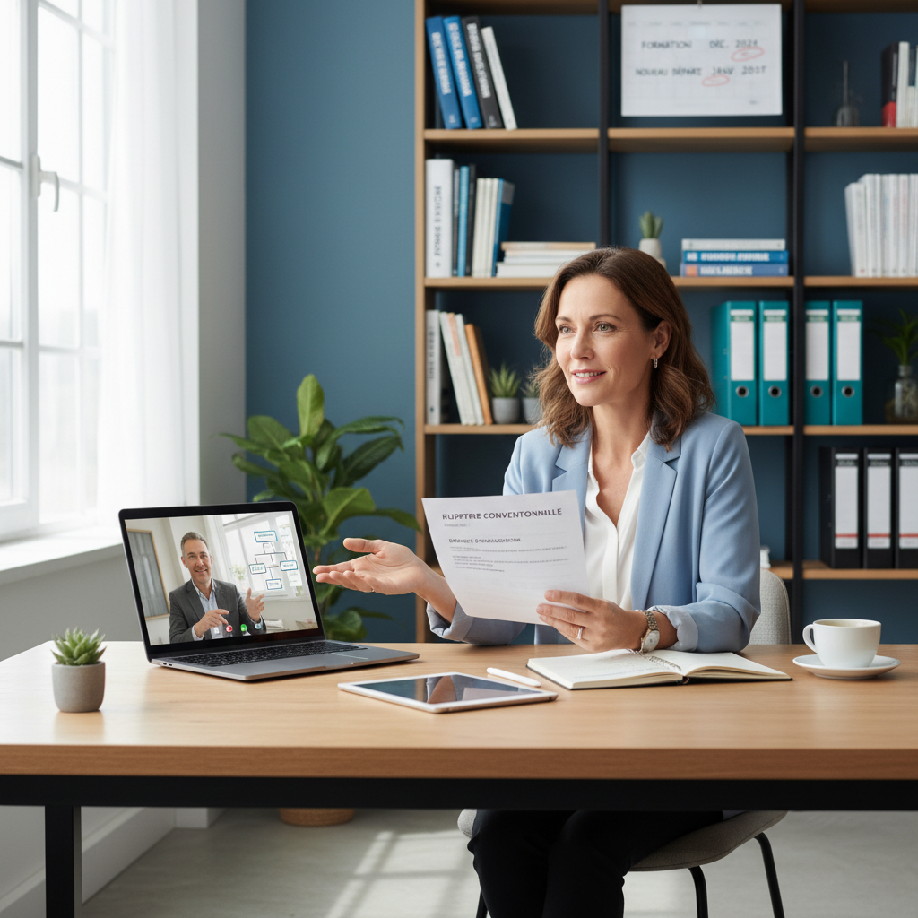 Rupture conventionnelle pour reconversion professionnelle et formation adaptée