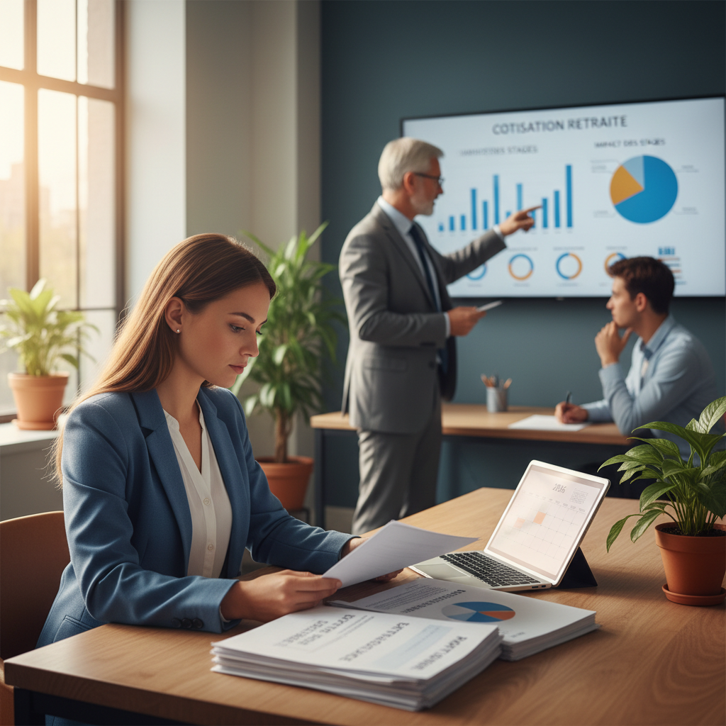 Stage et retraite : impact des stages sur la cotisation retraite en 2026